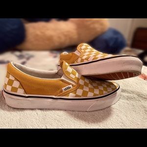 Yellow Checkered Vans